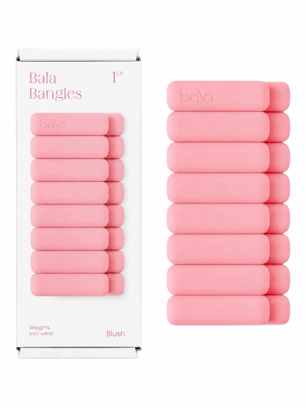 BALA BANGLES 1 LBS IN BLUSH - BNIB